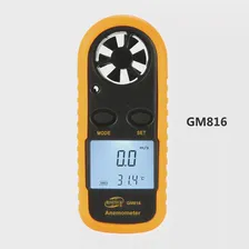 Анемометр GM816, мини-измеритель скорости ветра и температуры воздушного потока с цифровым ЖК-дисплеем и подсветкой, 0-30 мс (art.: 3920bcf13ea3c)