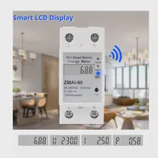 Wi-Fi измеритель на DIN рейку 5(60) цифровой измеритель электрического потребления кВт · ч умный измеритель энергии Wi-Fi кВт · ч Tuya smartlife google alexa (art.: 3a390c0c01f)