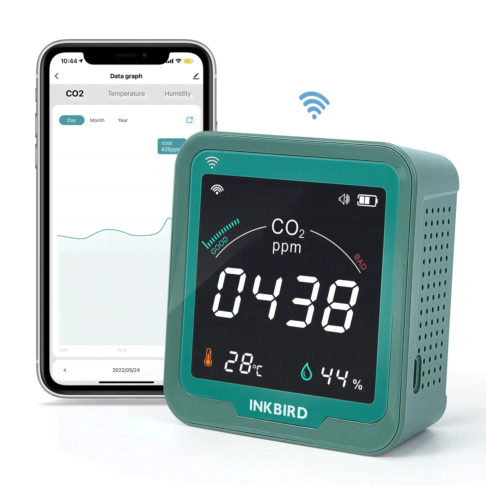 Измеритель углекислого газа INKBIRD INK-CO2WIFI-0