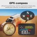 🛍 HUD Автомобильный GPS цифровой измеритель скорости M16 лобовое стекло скоростной проектор GPS компас напряжение кмч MPH для всех автомобилей