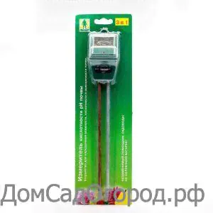 Измеритель 3в1 кислотности pH почвы, определяет влажность и освещение