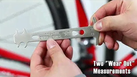 How to Use BIKEHAND YC-503 Bicycle Bike Chain Wear Indicator Tool Chain checker